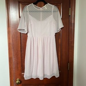 Light pink tea dress